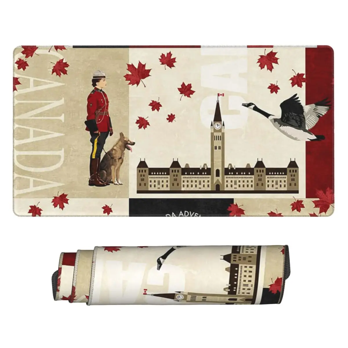 Gaming Accessories Canada - Alfombrilla de ratón grande con bandera