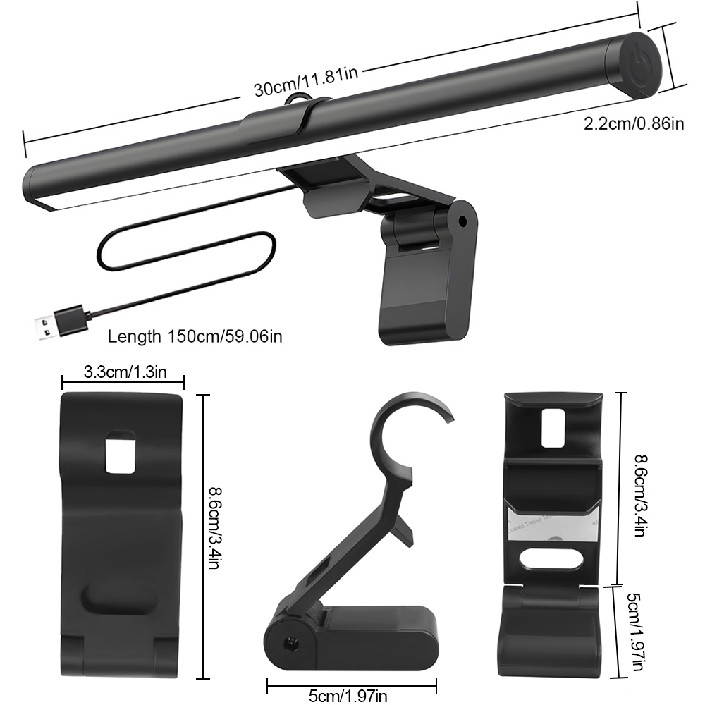 Gaming Accessories Wall Mount - Barra de luz colgante para pantalla
