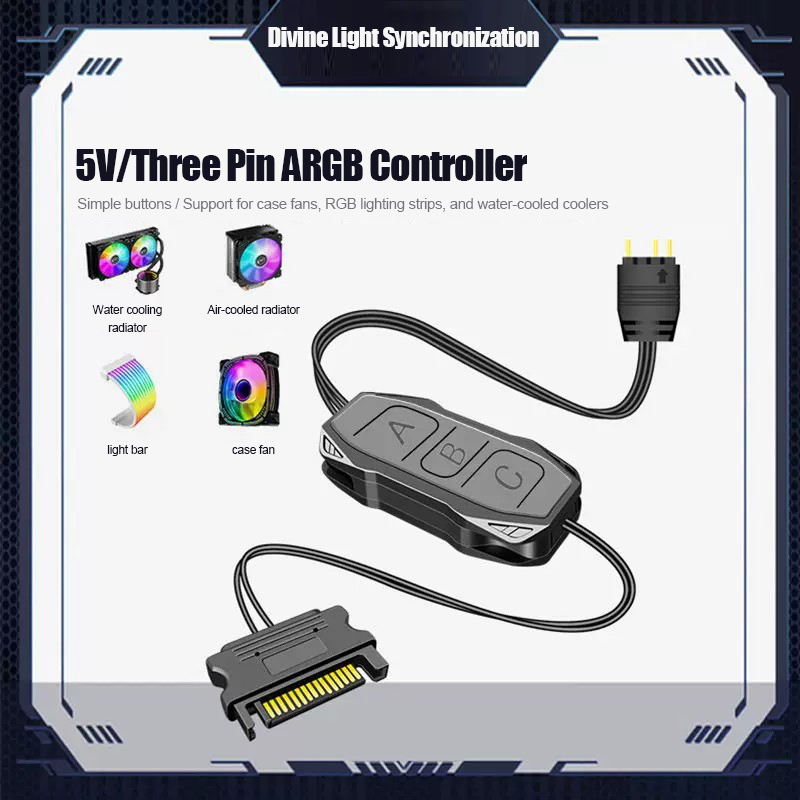 Fan Hub Rgb Controller - Controlador ARGB Shenguang Synchronous de 5V