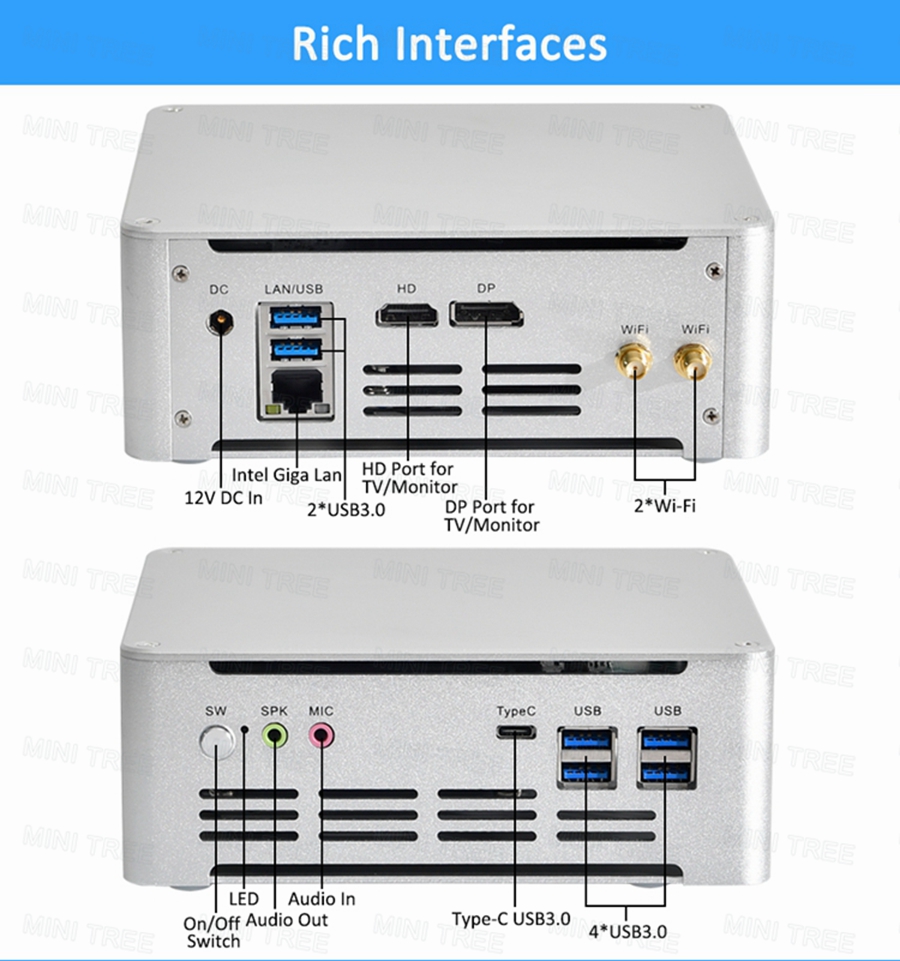 Intel Cpu Core I5 - Mini PC Cube Win11 de 13.ª