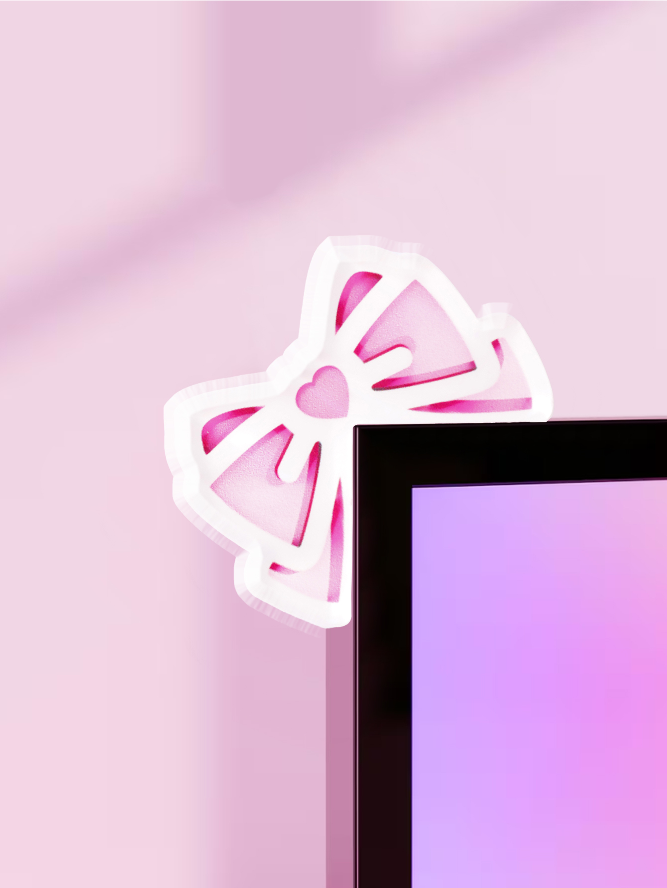 Gaming Home Accessories - Decoración de Monitor de arco Kawaii,