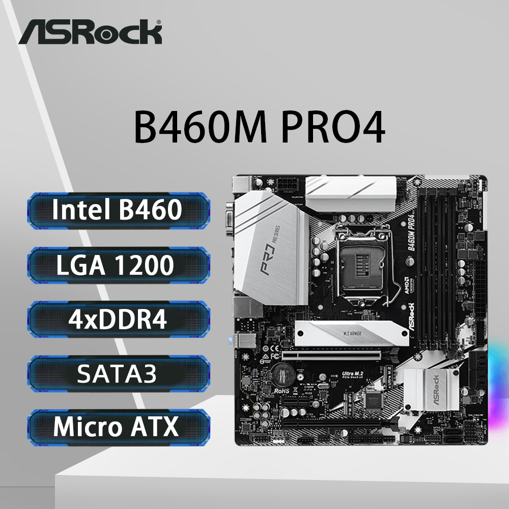 Placa base ASRock B460M PRO4 L - Intel Cpu Core I5 reseña y precio