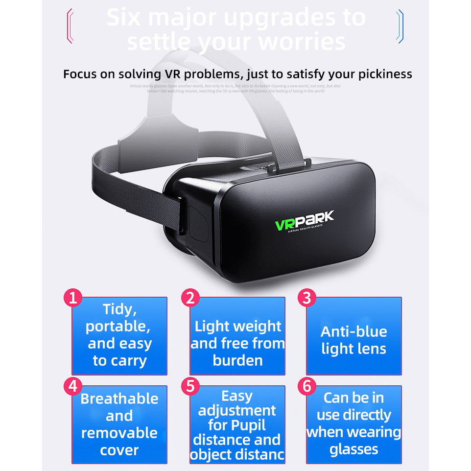 Gafas de Realidad Virtual, Cas - Virtual Gaming Accessories reseña y precio
