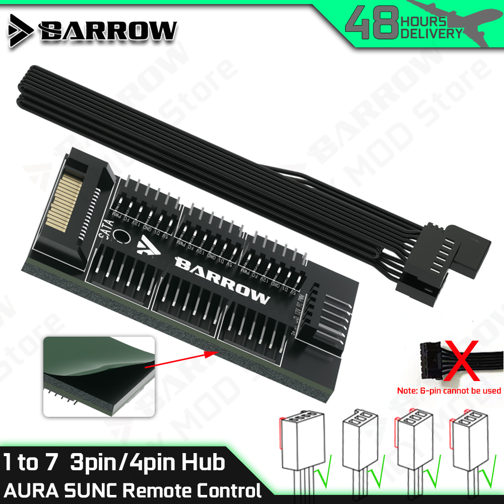 Barrow-controladores de ventil - Fan Hub Rgb Controller reseña y precio