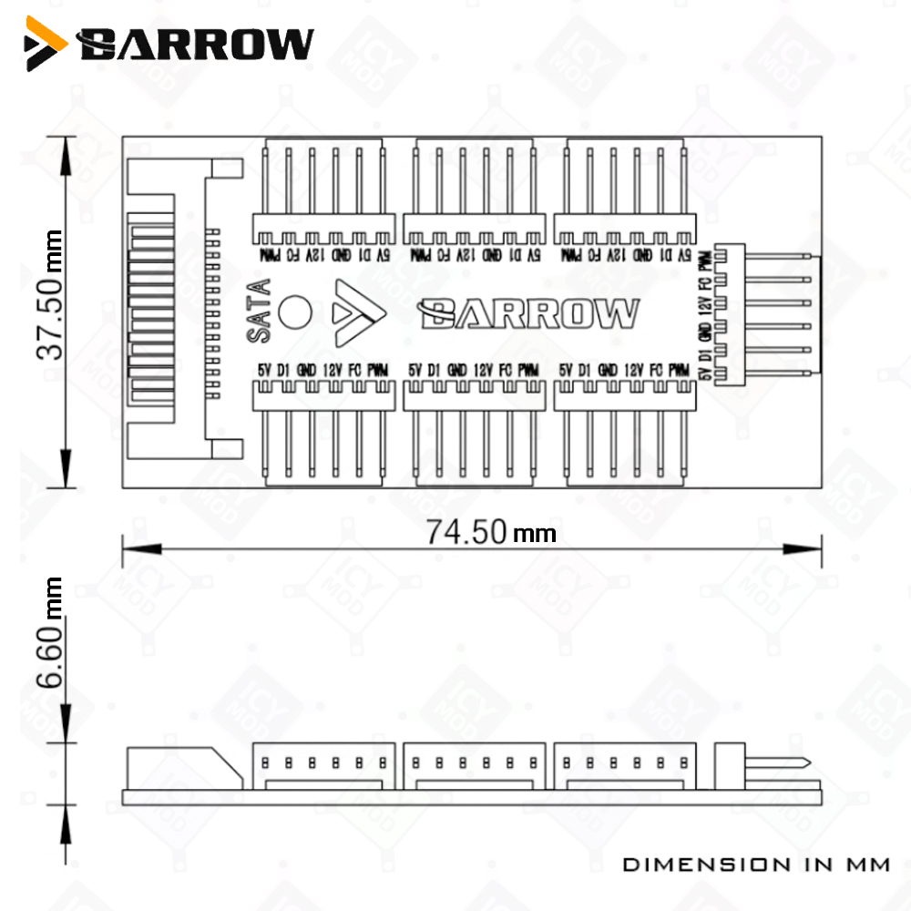 Barrow-controladores de ventil - Fan Hub Rgb Controller reseña y precio