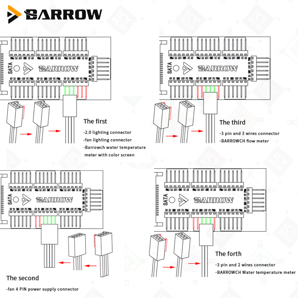 Barrow-controladores de ventil - Fan Hub Rgb Controller reseña y precio