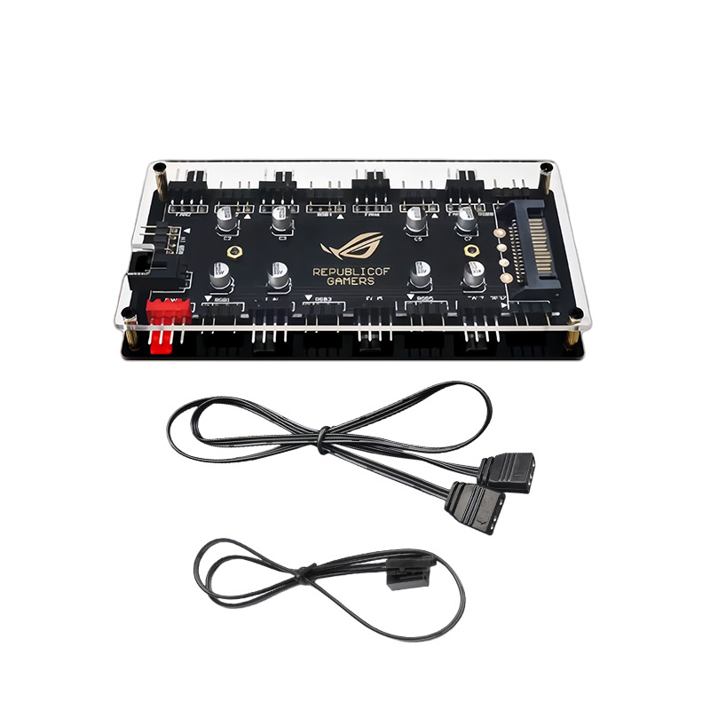 Hub de Ventiladores ARGB PWM d - Fan Hub Rgb Controller reseña y precio