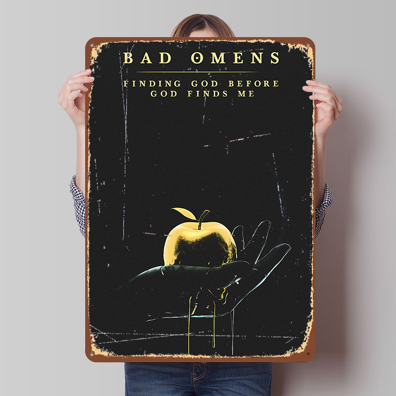 Póster de Bad Omens, arte de p - Omen Gaming Accessories reseña y precio