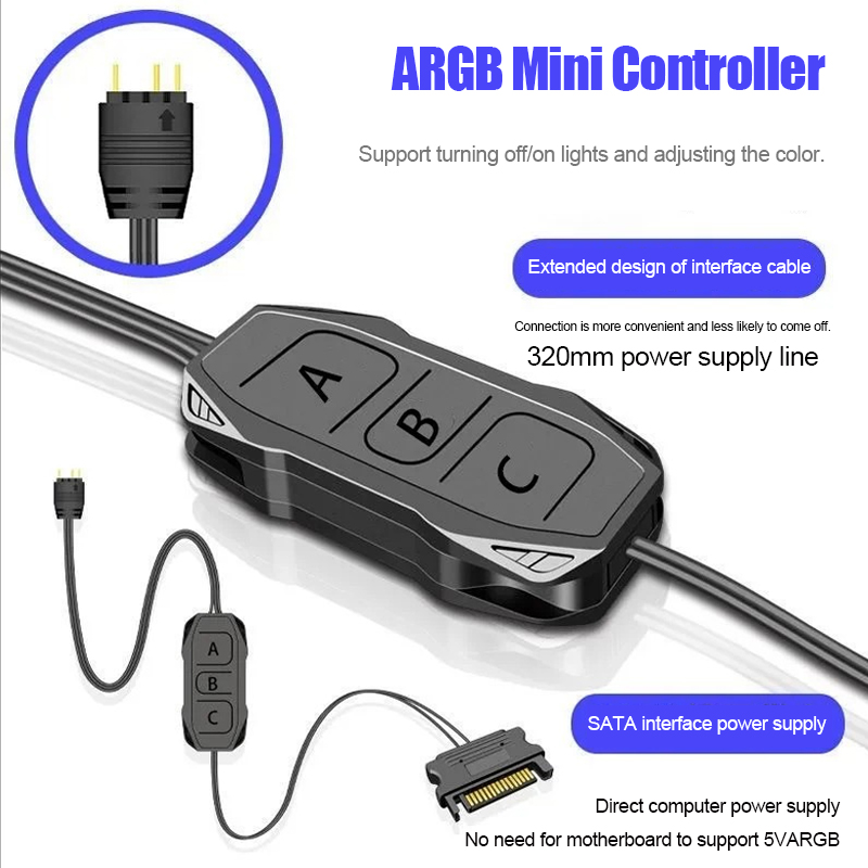 Controlador ARGB Shenguang Syn - Fan Hub Rgb Controller reseña y precio