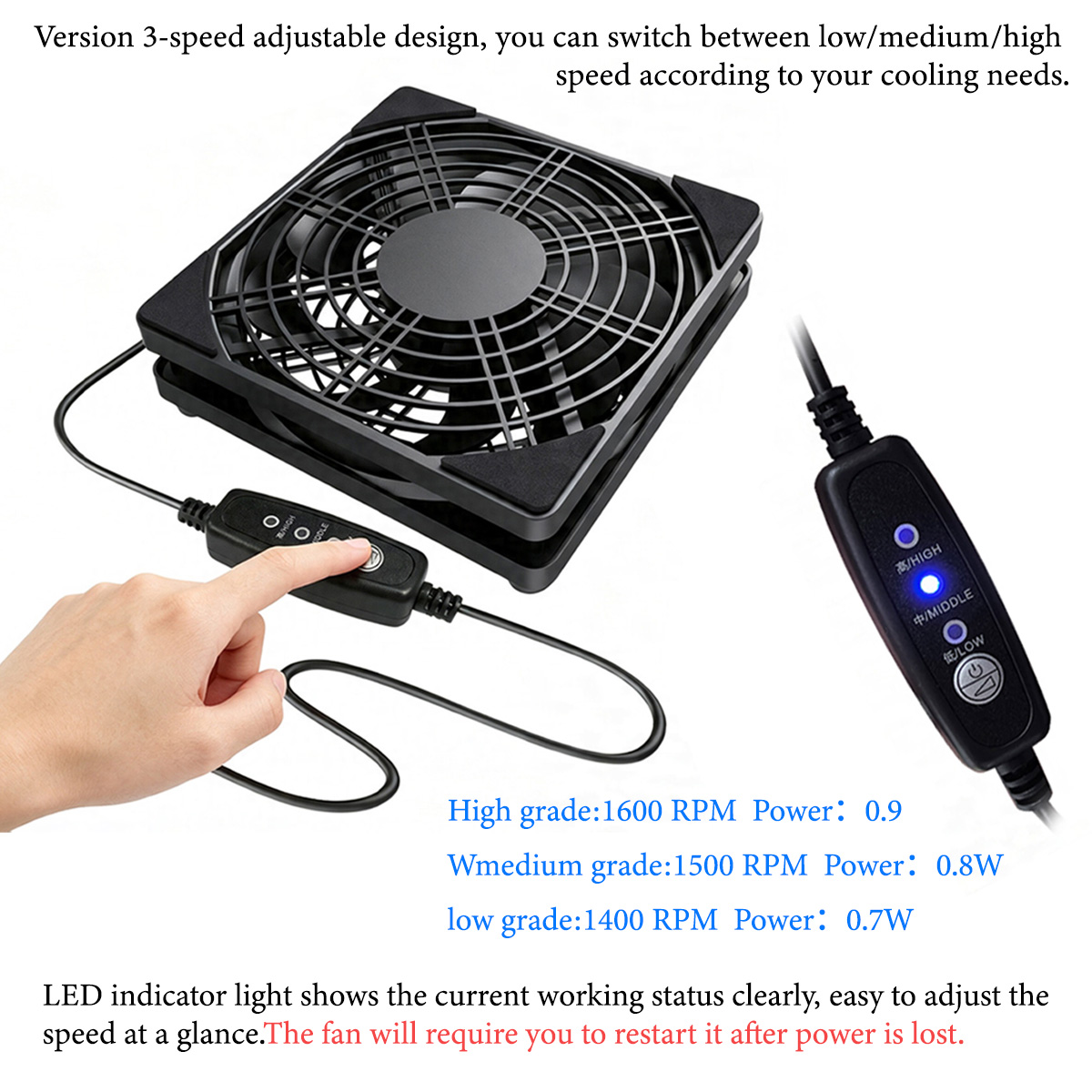 Ventilador Ajustable de 3 Velo - Fan Hub Rgb Controller reseña y precio